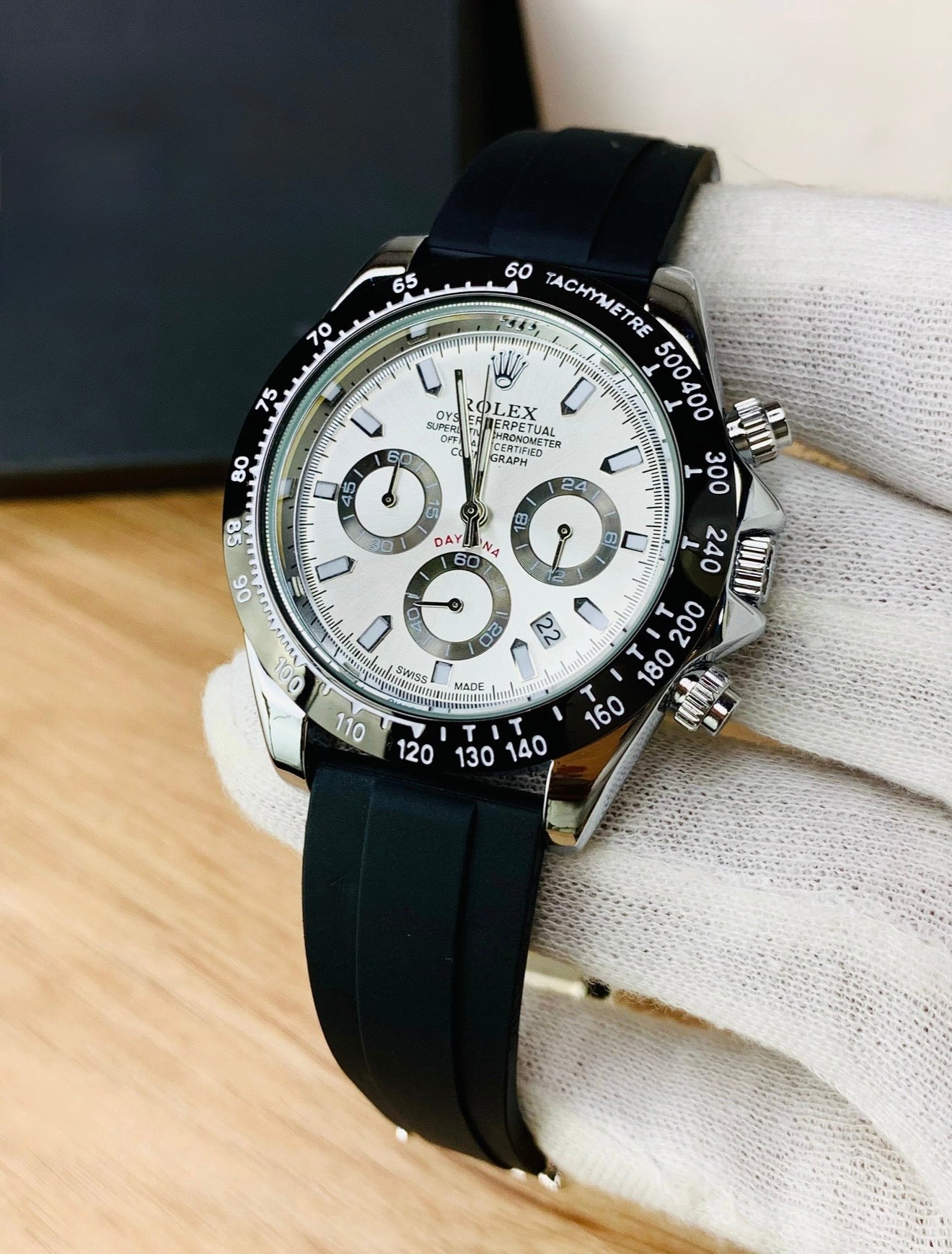 Black & Silver - Chronograph Strap Edition