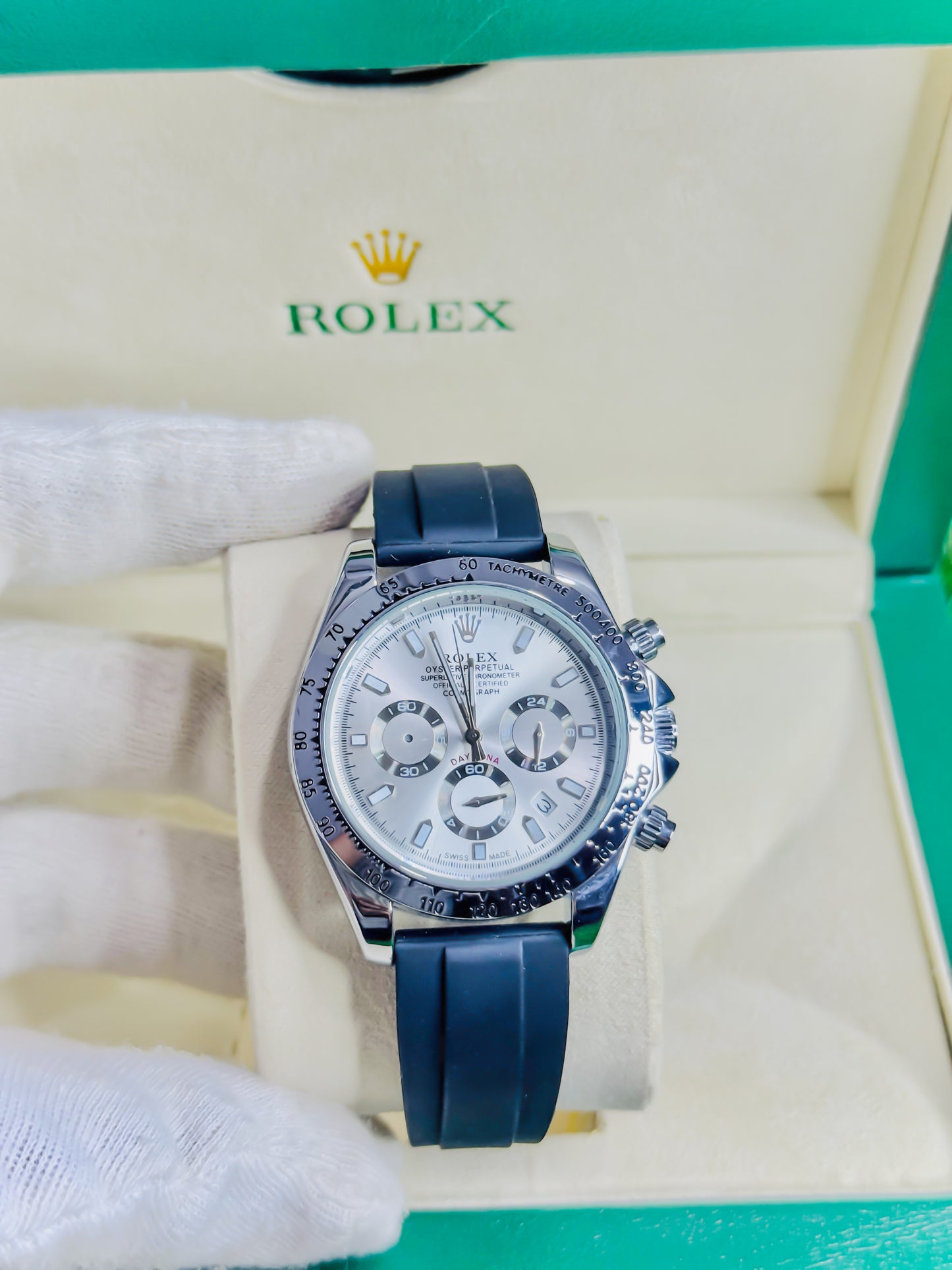 Rolex Daytona Silver - Chronograph Strap Edition