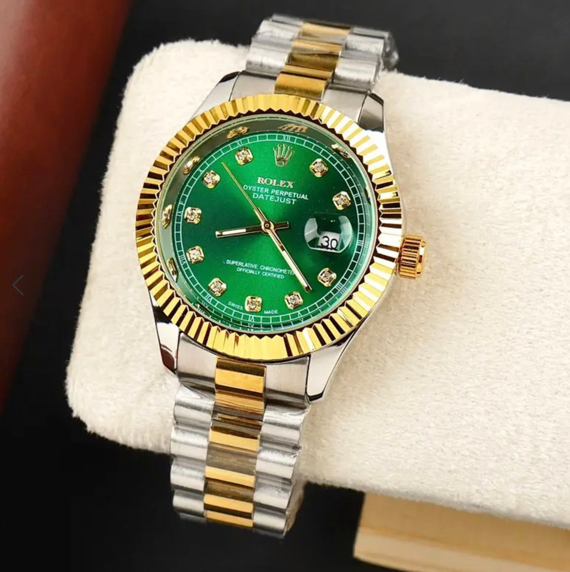 Rolex Royale - Date Just Dual Green Dial