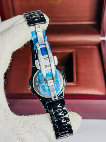 PP Geneve Black - White Dial