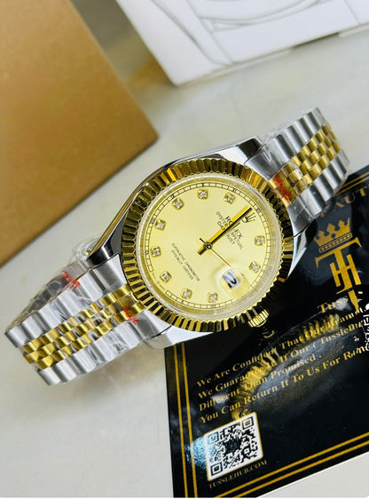 Rolex Royale Date Just - Dual Silver & Gold