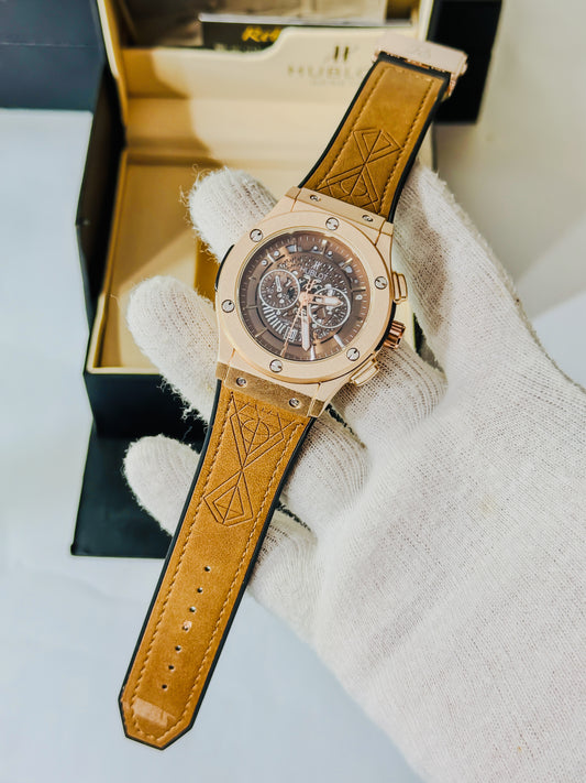 HB Brown - Premium Chronograph Style Dial