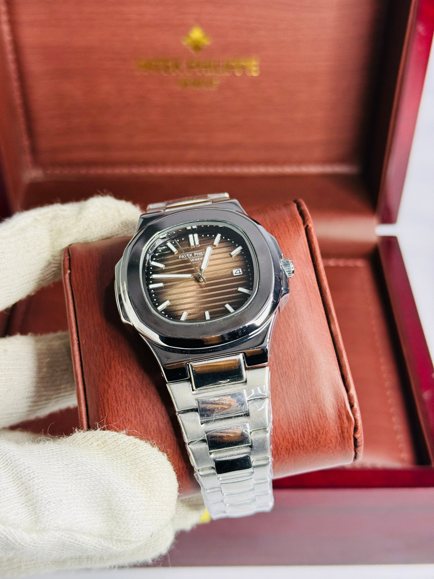 Patek Philippe Silver - Brown Dial Edition