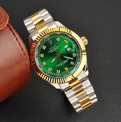 Rolex Royale - Date Just Dual Green Dial
