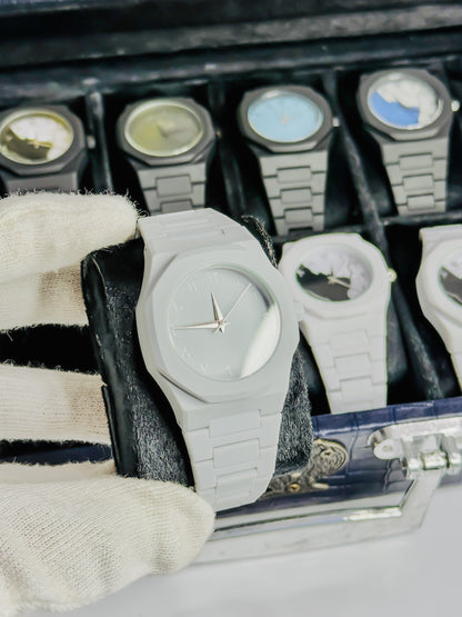 Grey Arabic Aura Watch