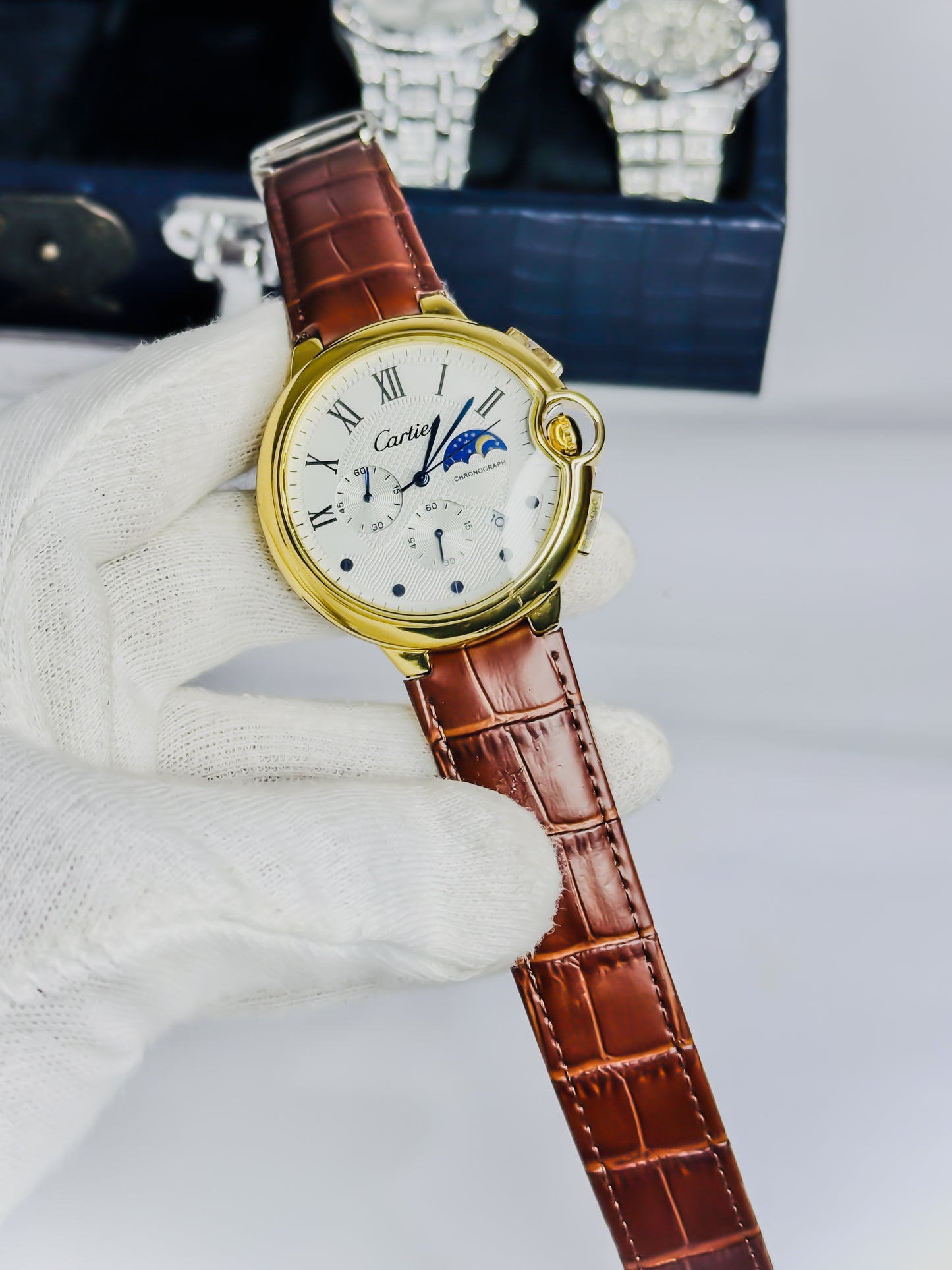 Cartier Moon Phases - Chronograph Leather Edition