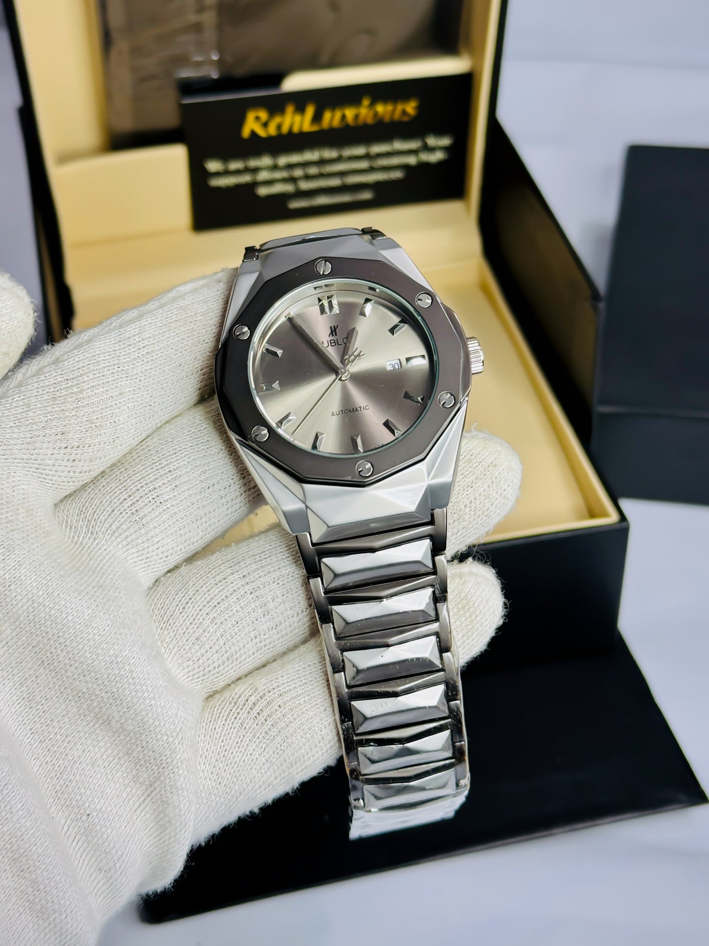 Hoblot Geneve Chain Watch - Premium Men Edition