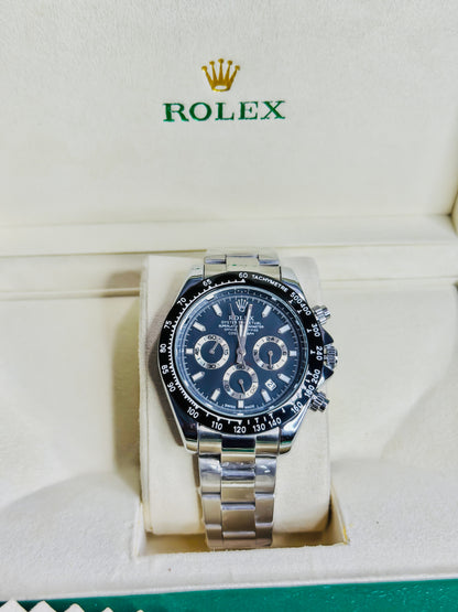 Rolex Daytona Silver - Black Dial Chronograph Edition