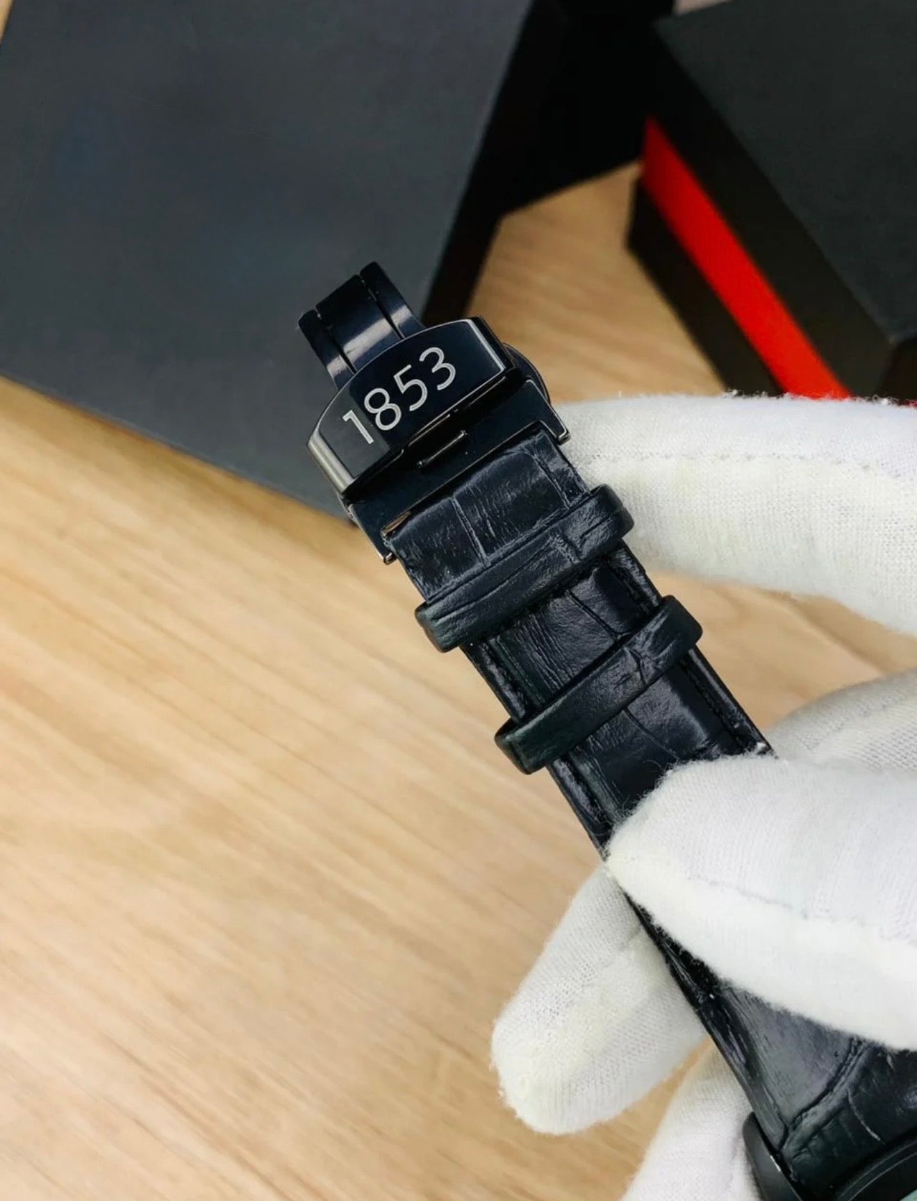 Tissot Chronograph Black Leather Edition