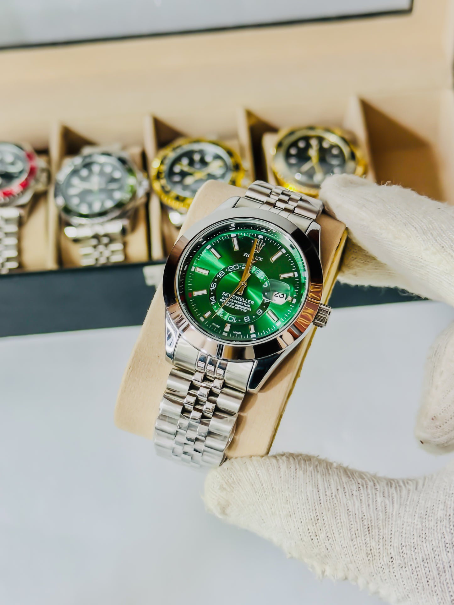 Sky Dweller Green & Silver Edition