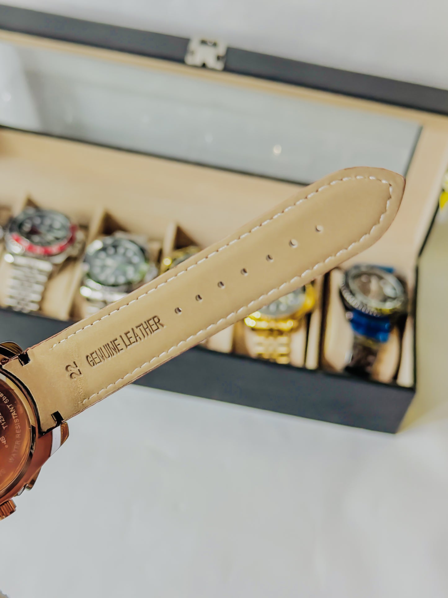 Tissot Chronograph Black Dial - Brown Leather Edition
