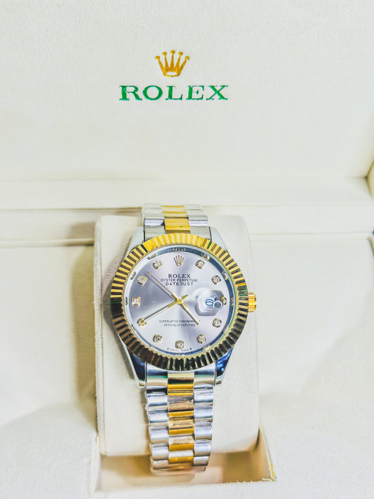 Rolex Royale Date Just - Dual Gold & Silver