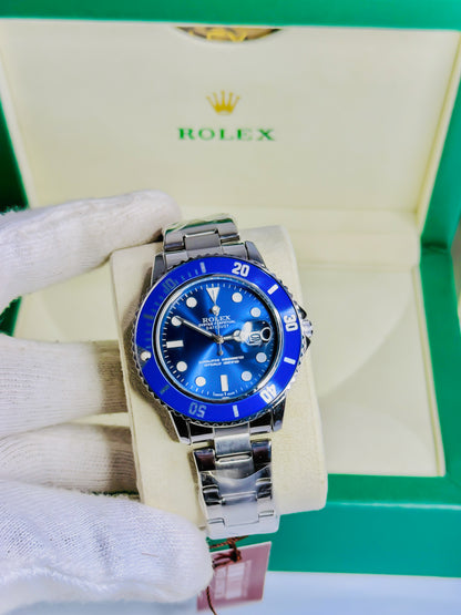 Rolex DeepSea Noir – Premium Silver-Blue Edition