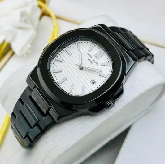 Patek Philippe Nautilus Black - White Dial