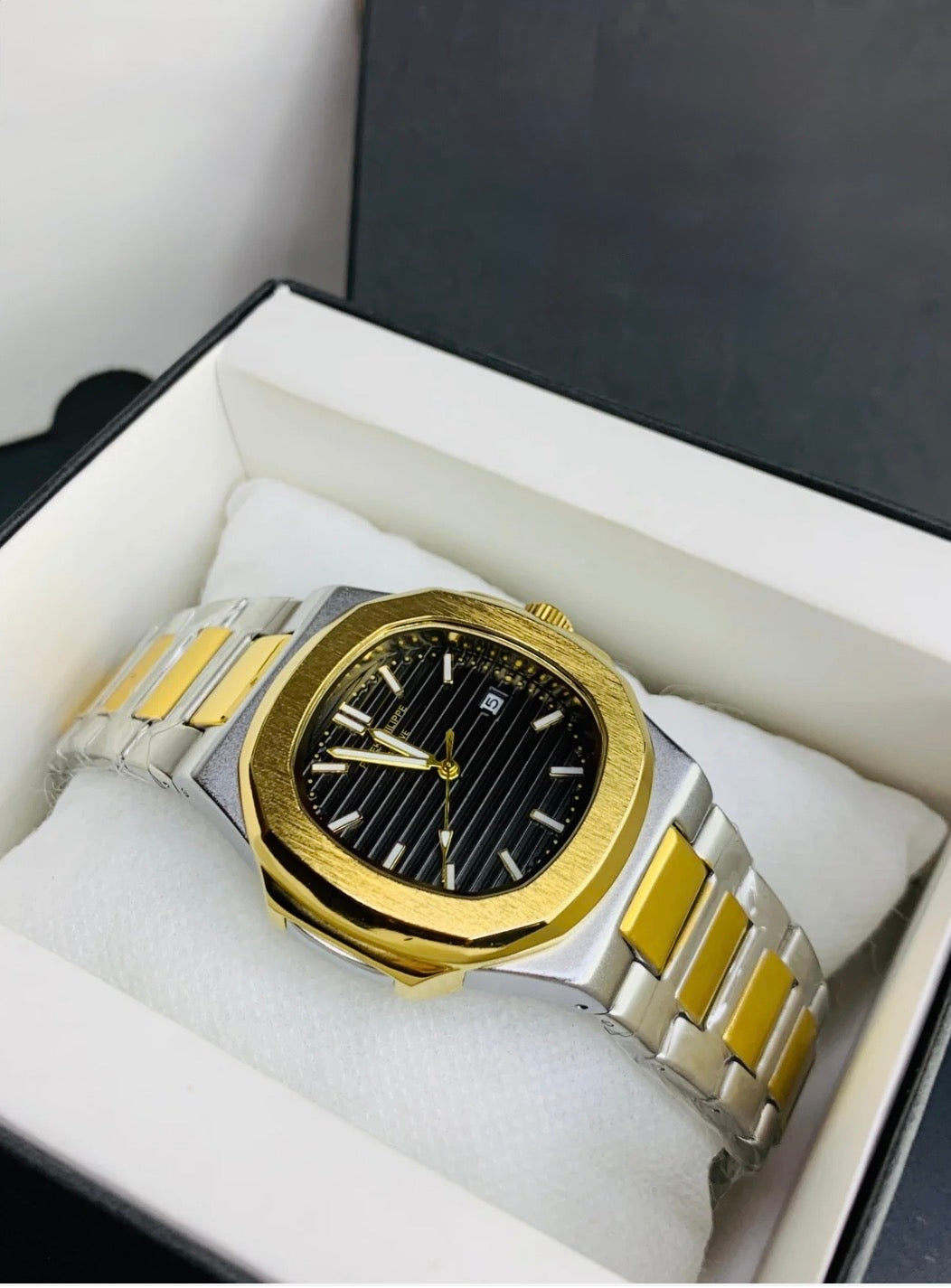 Patek Philippe Nautilus- Two Tone - Black Dial