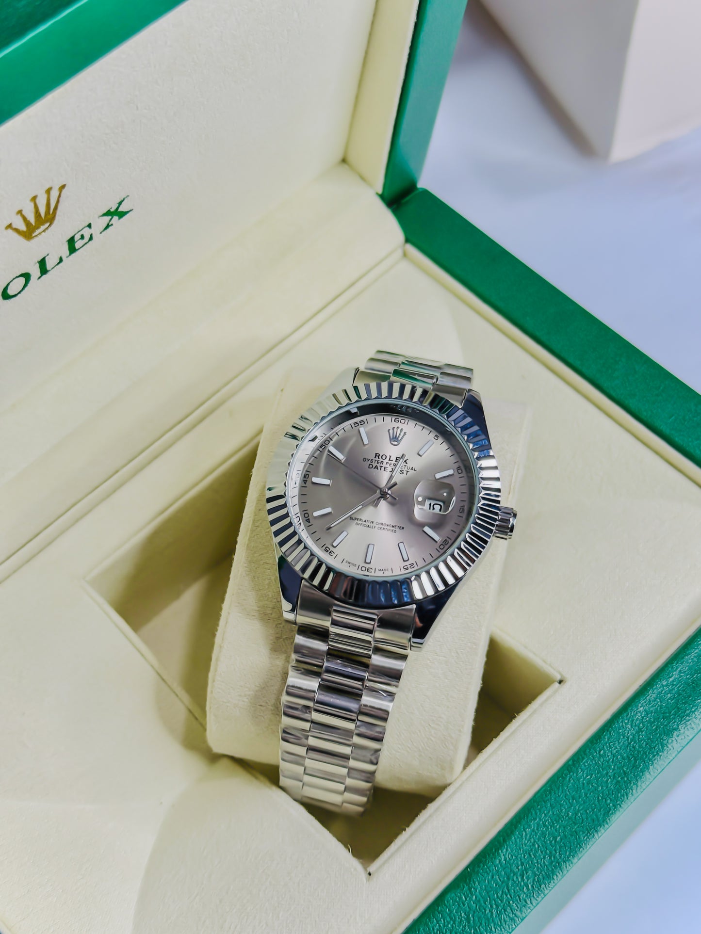 Rolex Royale Date Just - Silver Edition