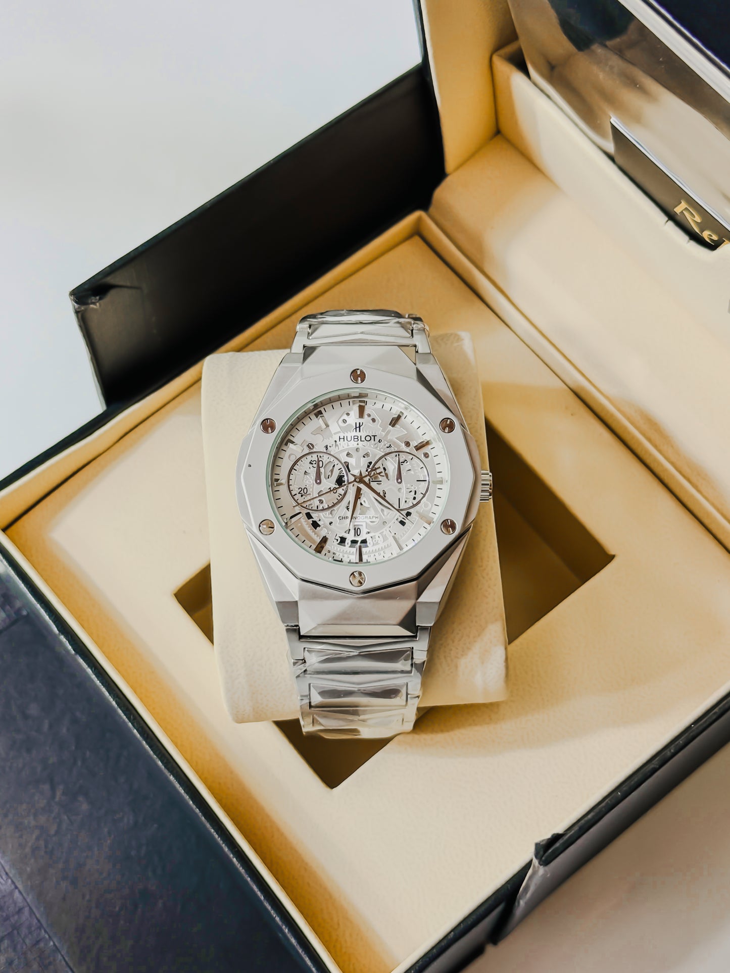 Diamond Cut Spider Dial - Silver Edition