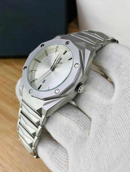 Diamond Cut Plain Dial - White Edition-