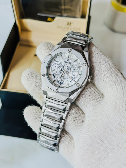 Diamond Cut Spider Dial - Silver Edition
