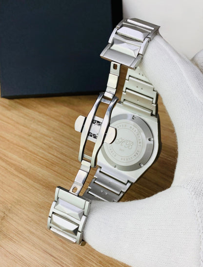 Diamond Cut Plain Dial - White Edition-