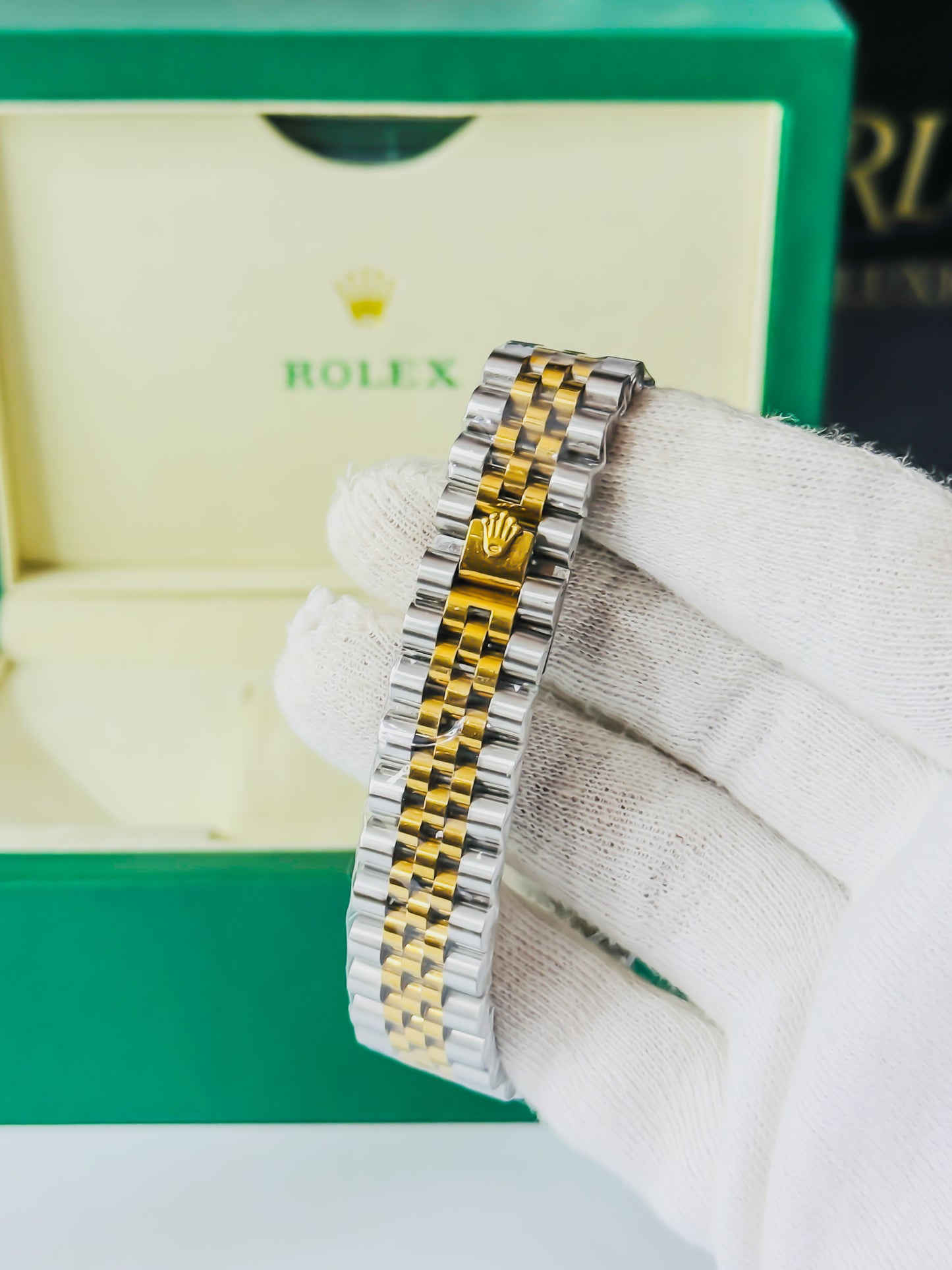 Royale Date Just - Two Tone Green Dial