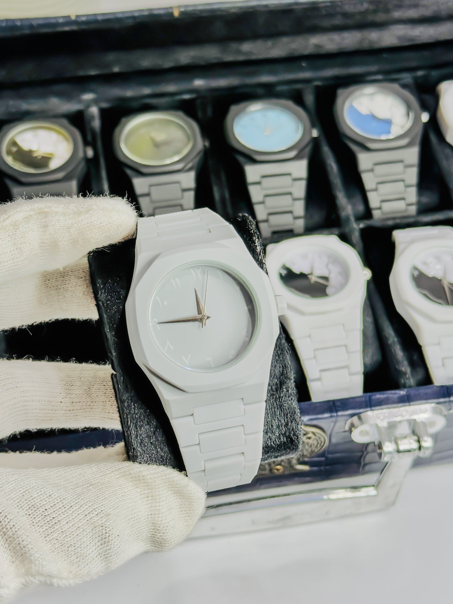 Grey Arabic Aura Watch