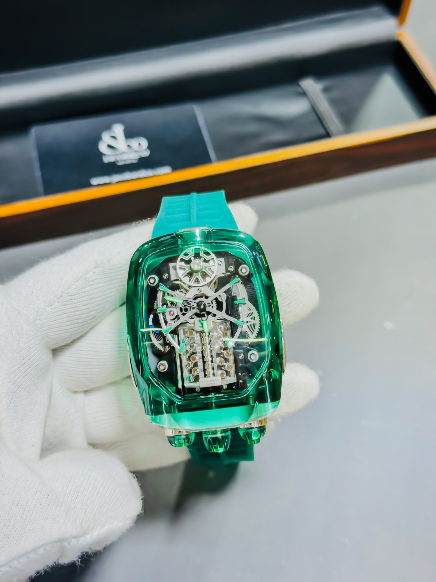 Jacob&Co Bugatti Chiron Green - Master Transparent Edition