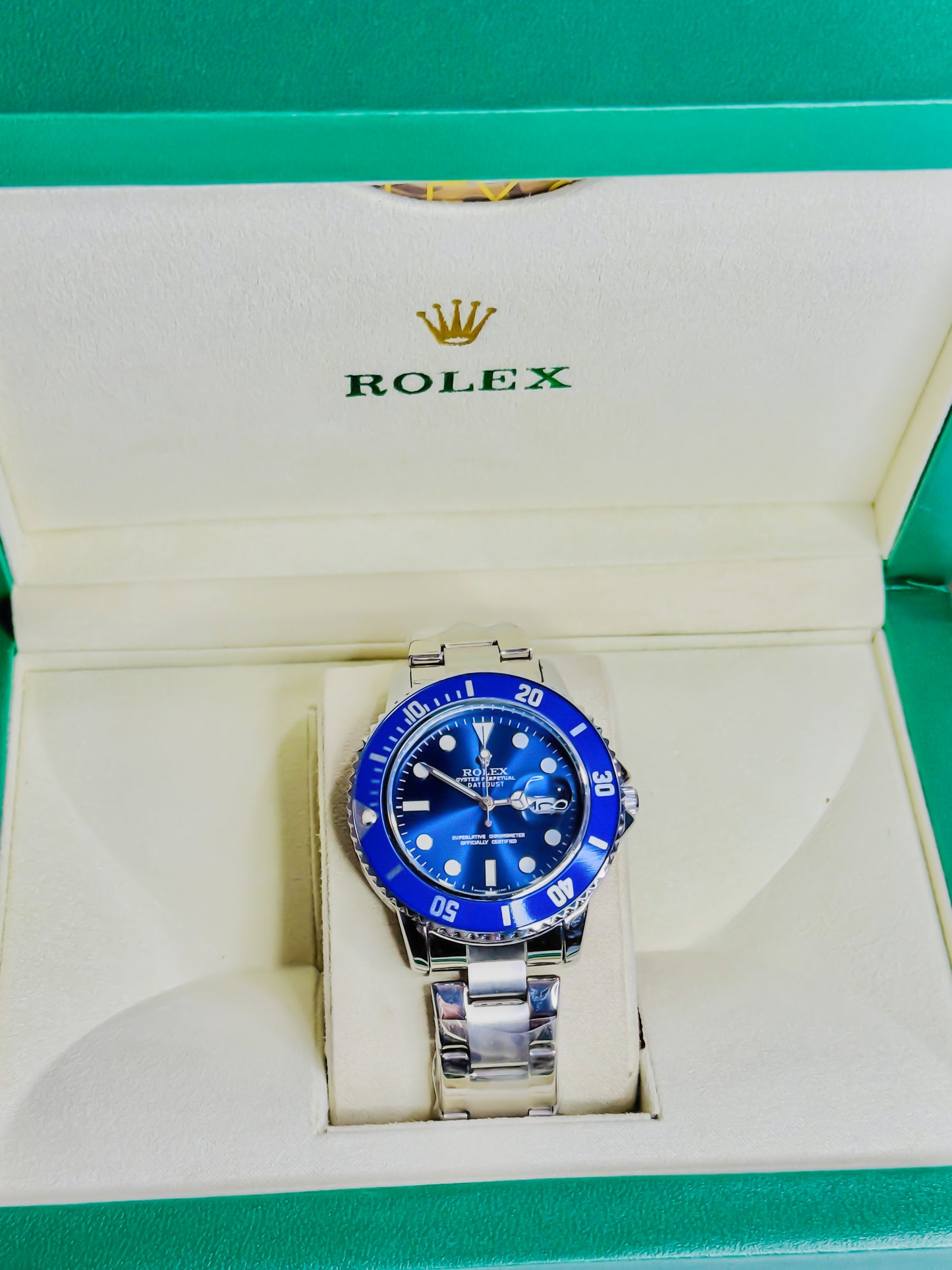 Rolex DeepSea Noir – Premium Silver-Blue Edition