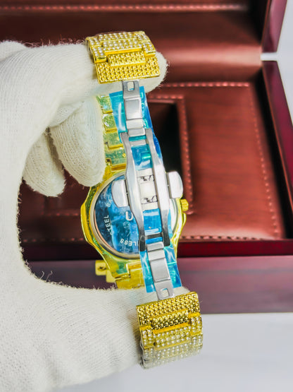 Patek Philippe Golden - White Dial Iced Edition