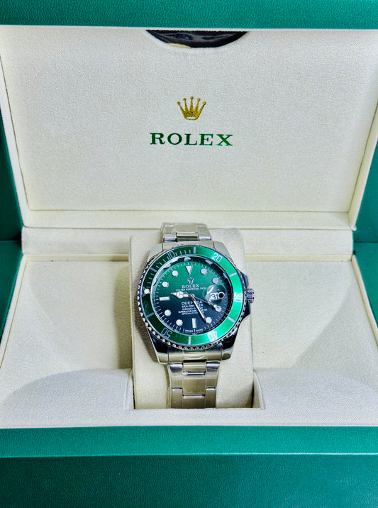 Rolex DeepSea Noir – Premium Silver-Green Edition