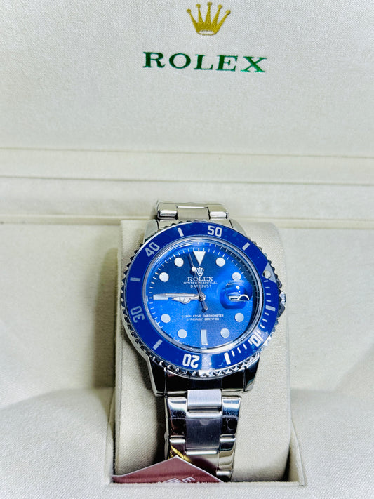 Rolex DeepSea Noir – Premium Silver-Blue Edition