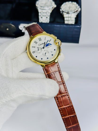 Cartier Moon Phases - Chronograph Leather Edition