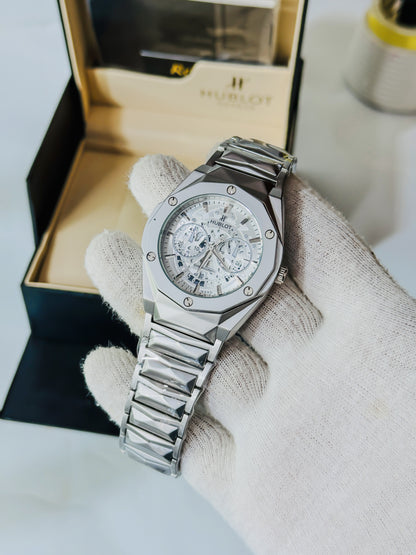 Diamond Cut Spider Dial - Silver Edition