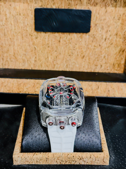 Jacob&Co Bugatti Chiron Sapphire Edition – Transparent Red & White