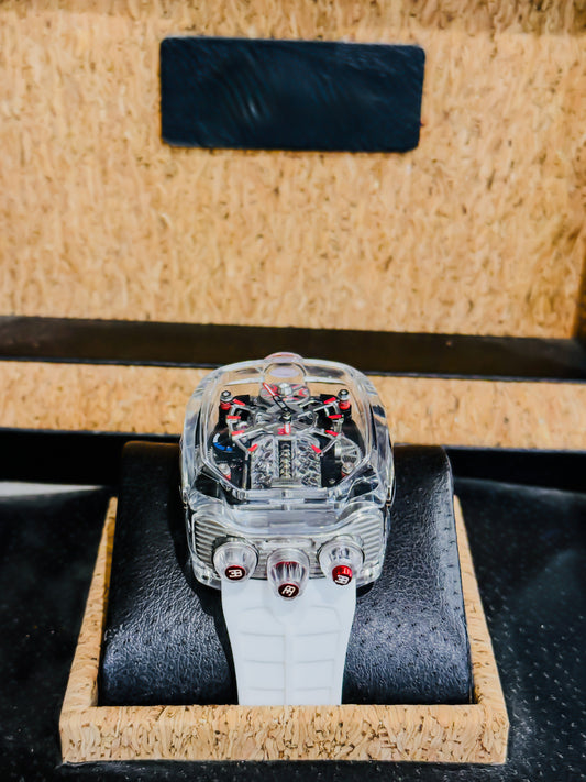 Jacob&Co Bugatti Chiron Sapphire Edition – Transparent Red & White