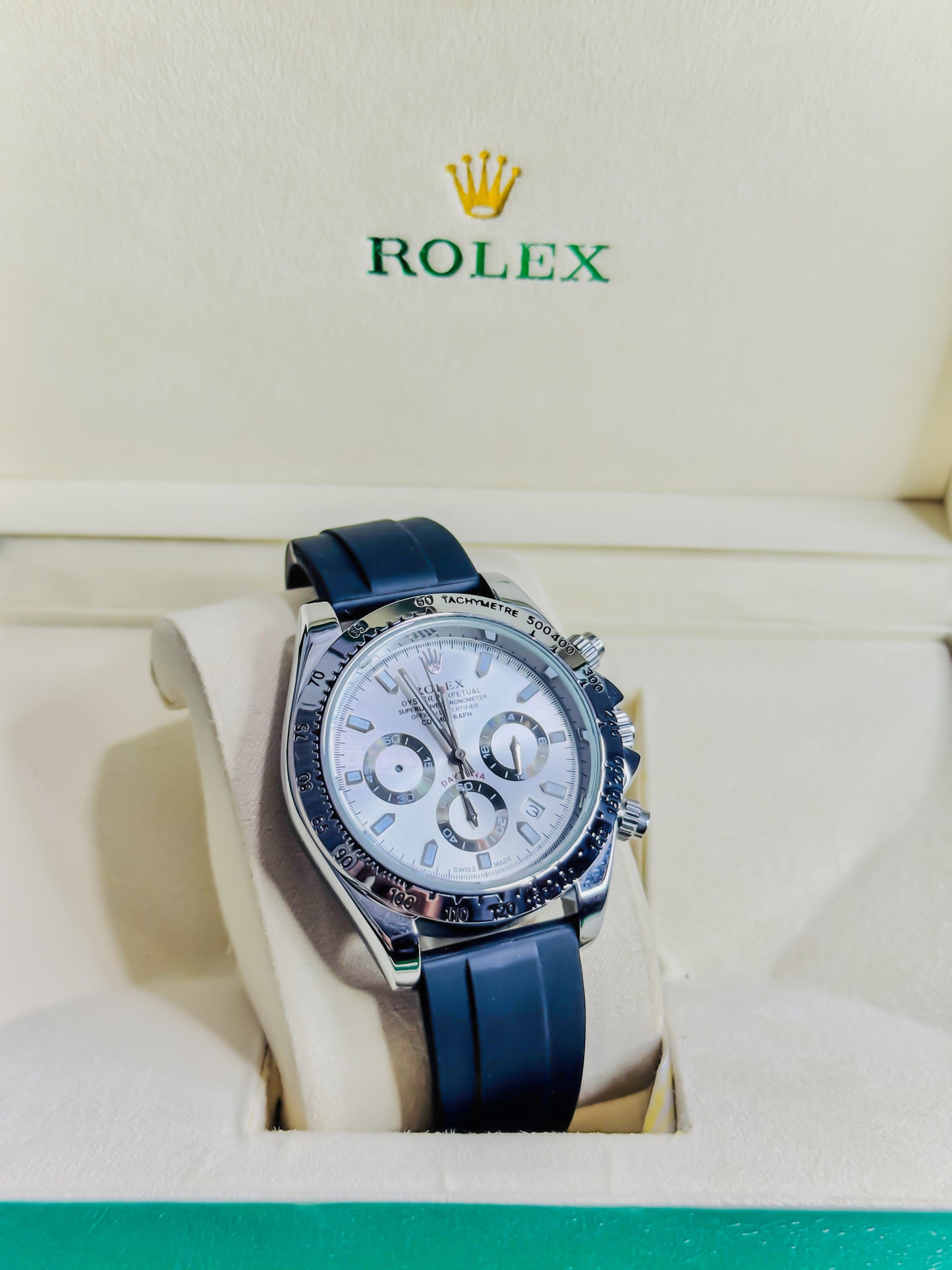 Rolex Daytona Silver - Chronograph Strap Edition