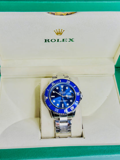 Rolex DeepSea Noir – Premium Silver-Blue Edition