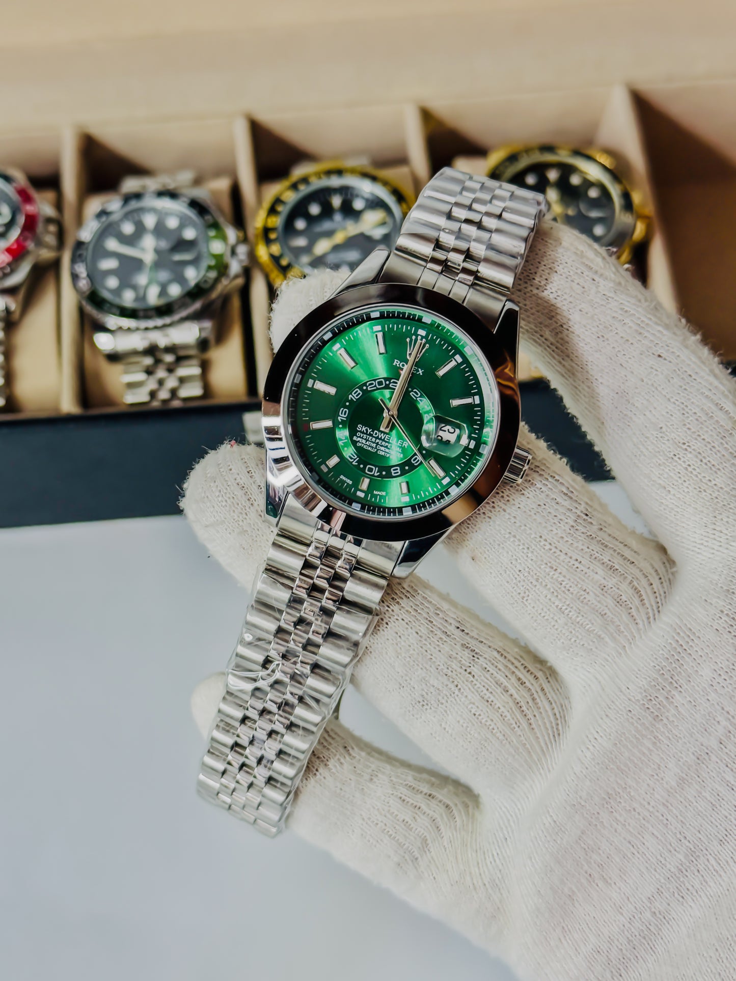 Sky Dweller Green & Silver Edition