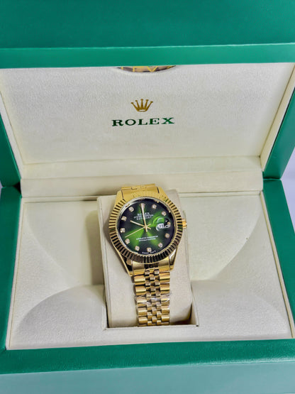 Rolex Royale Date Just Golden - Green Dial Edition