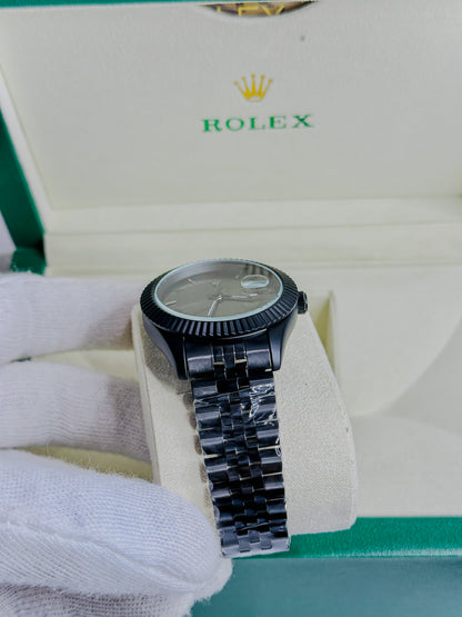 Royale Date Just - Black Roman Dial