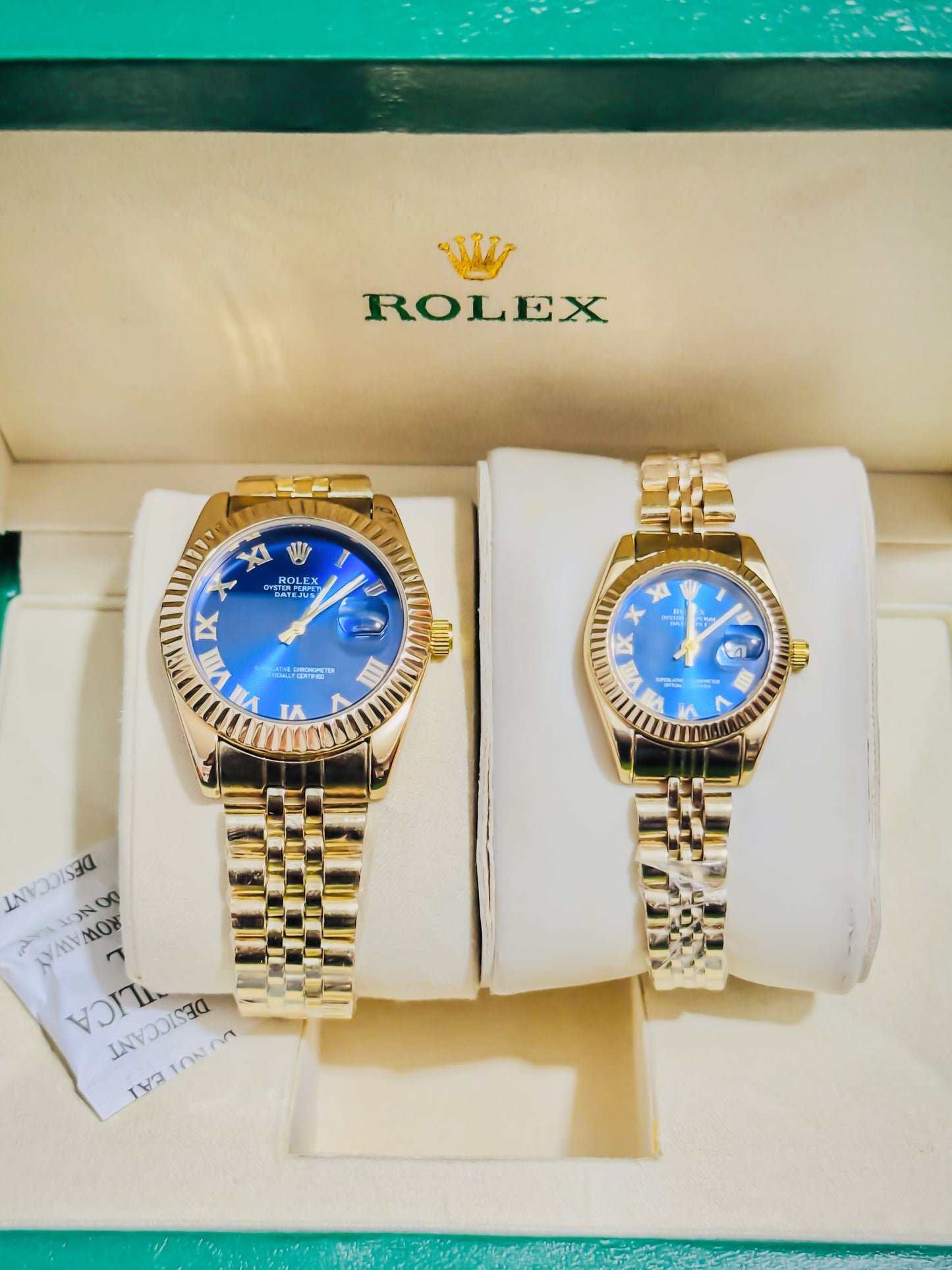 Rolex Royale Golden - Blue Dial Couple Edition