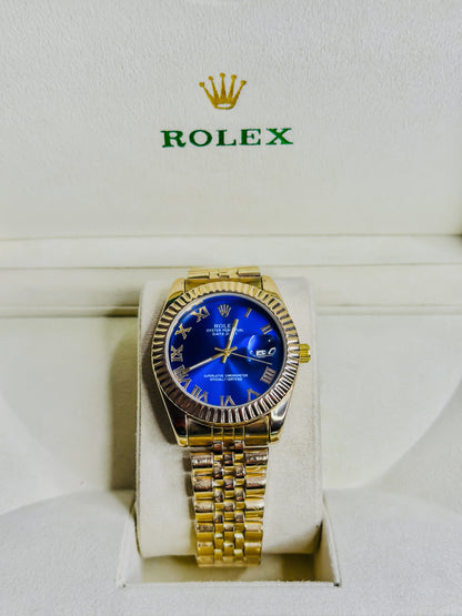 Royale Golden - Blue Dial Couple Edition