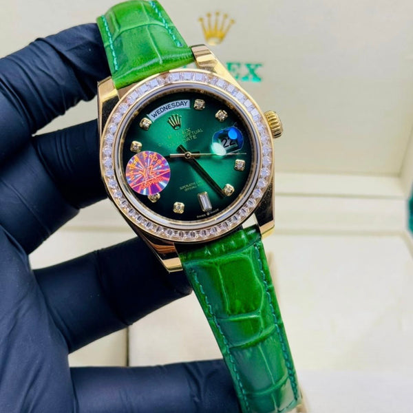 Rolex Royale Day Date | Green Master Edition Watch