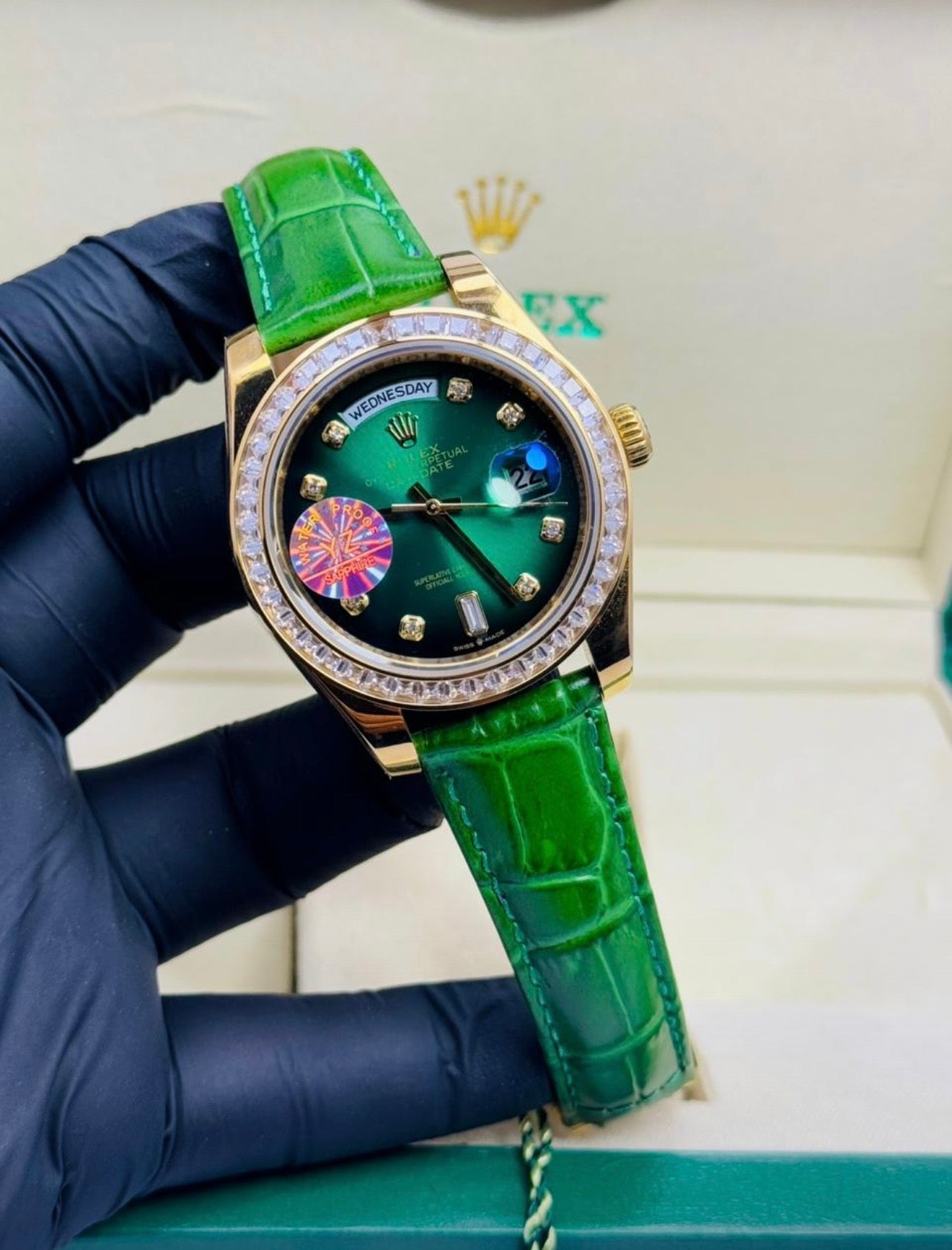 Rolex Royale Day Date | Green Master Edition Watch