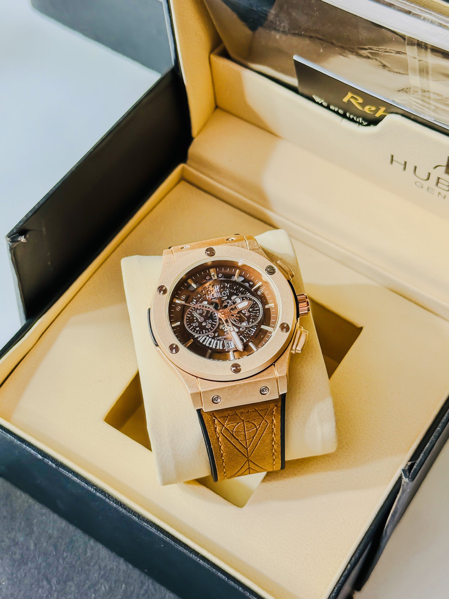 HB Brown - Premium Chronograph Style Dial