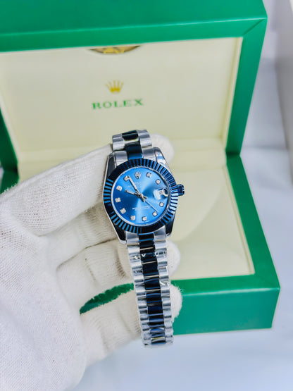 Rolex Royale Date Just - Dual Female Diamond Edition