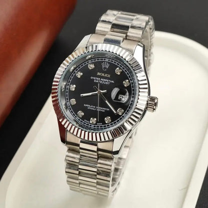 Rolex Royale Date Just - Silver Black