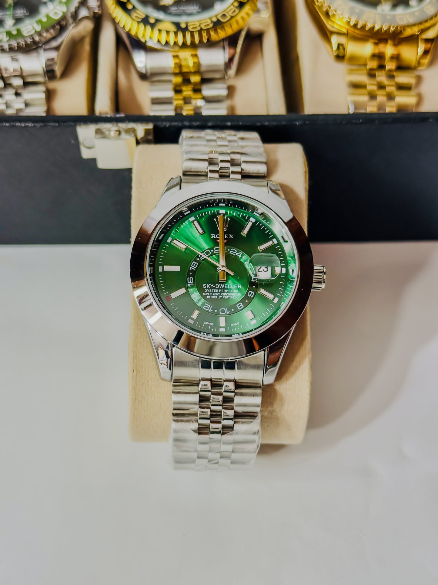 Sky Dweller Green & Silver Edition