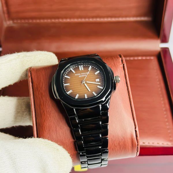 PP Geneve Black - Brown Dial
