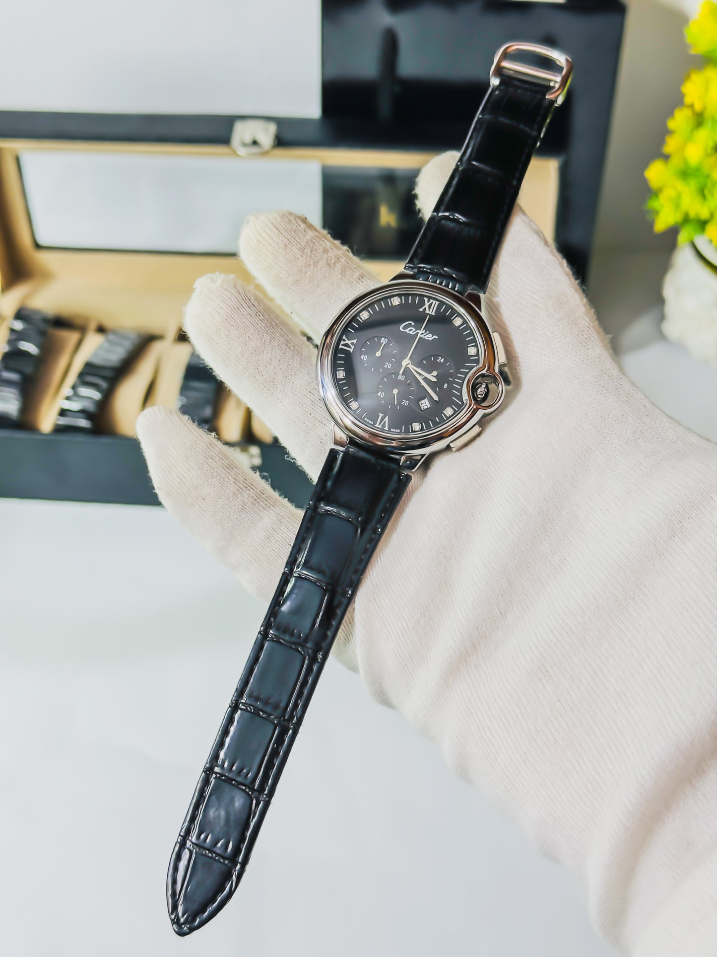 Cartier Moon Phases - Chronograph Black & Silver Edition